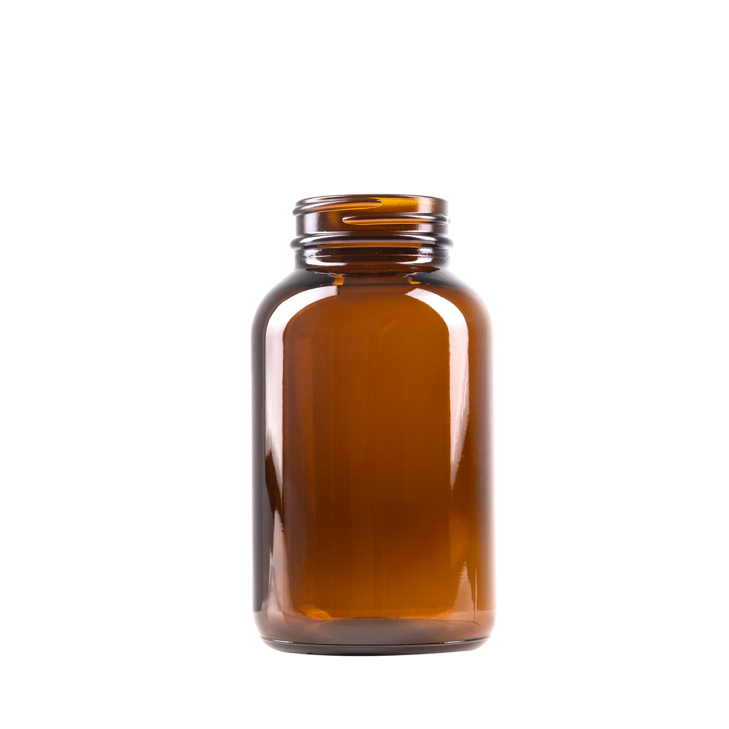 250 ml Amber Glass Packer Bottle 45-400 Neck Finish