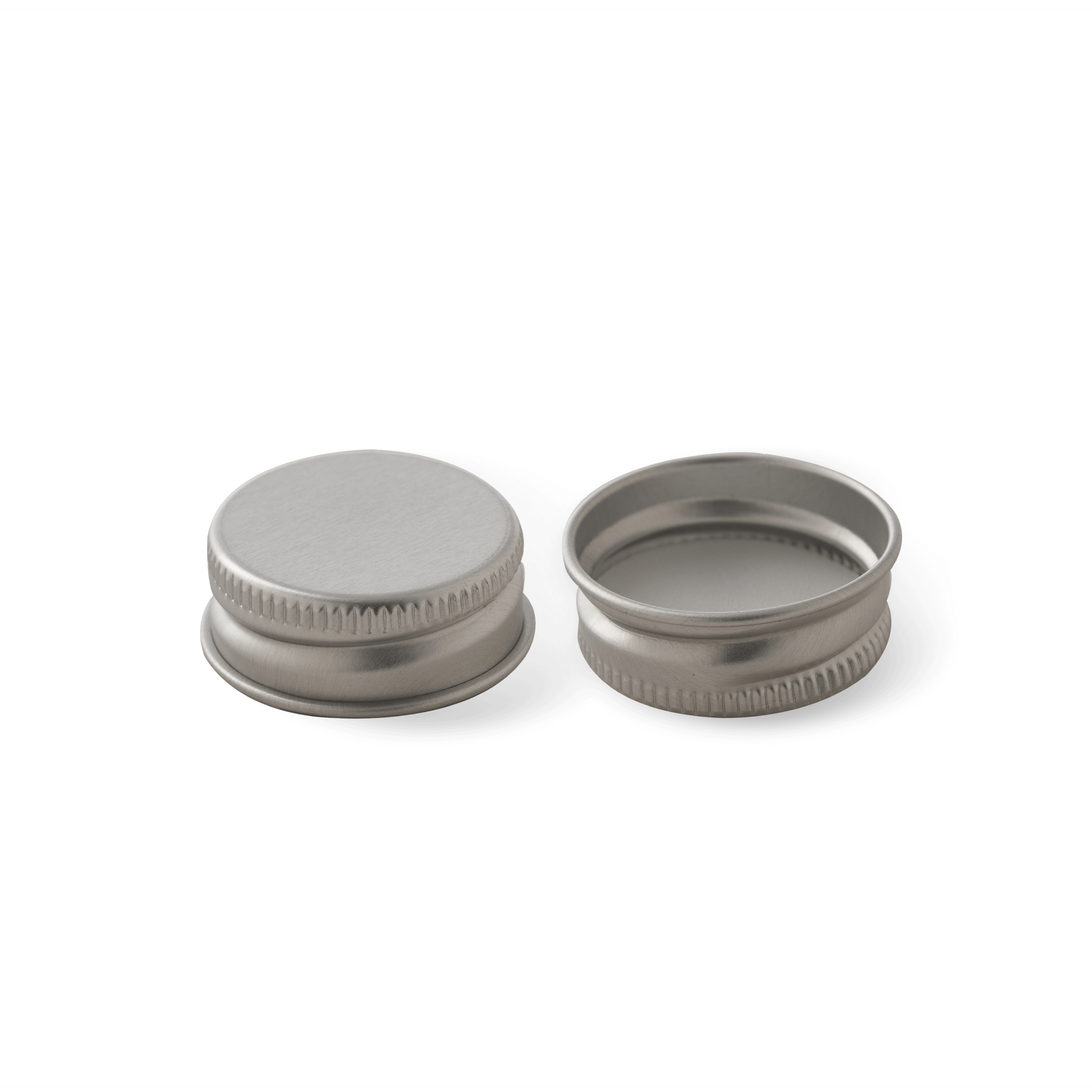 28-400 Silver Aluminum Cap with PE Liner (Fits 8 oz)