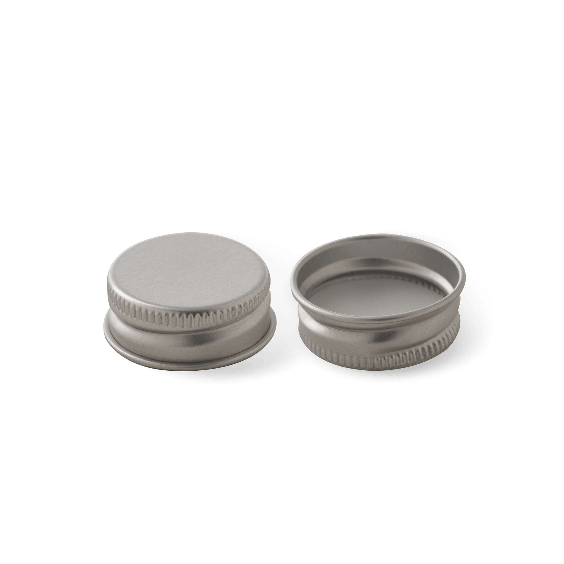 28-400 Silver Aluminum Cap with PE Liner (Fits 8 oz)