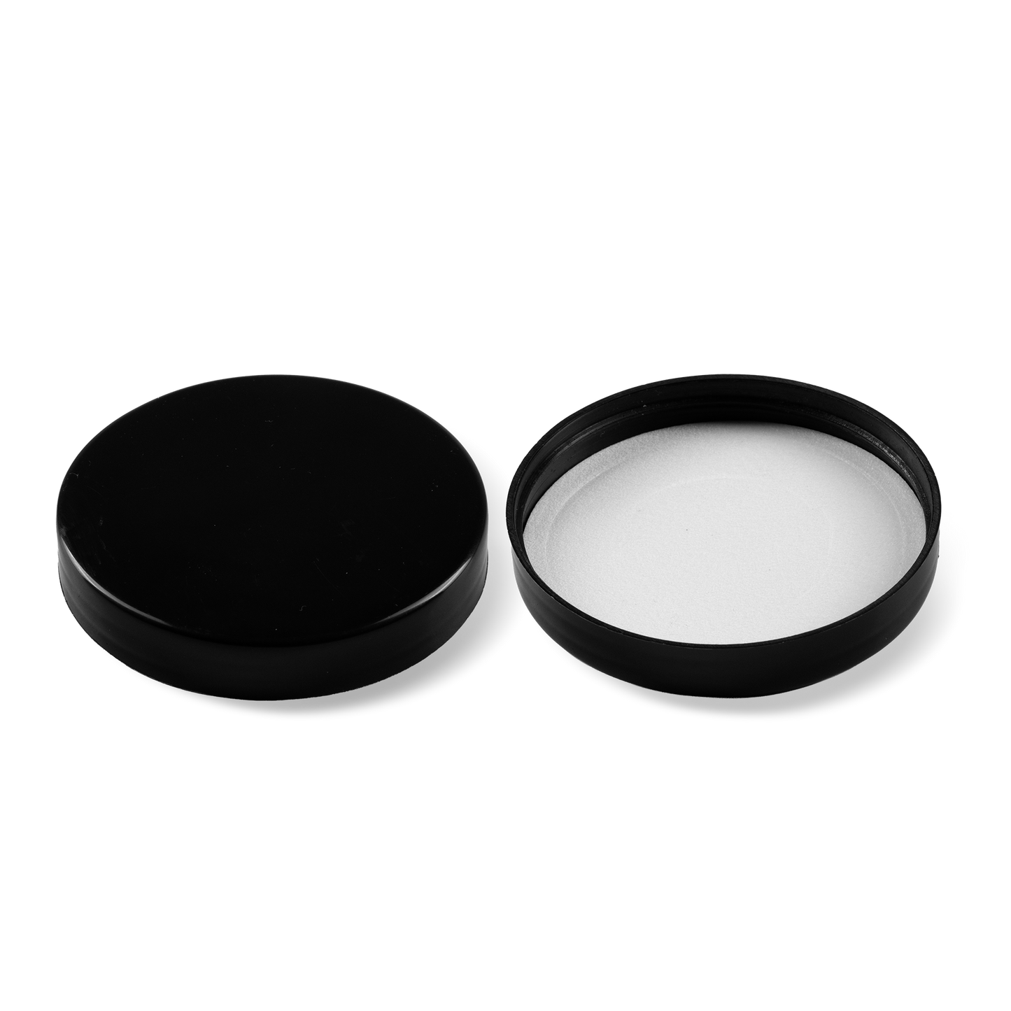 71-410 Black PP Smooth Skirt Lid With PE Liner