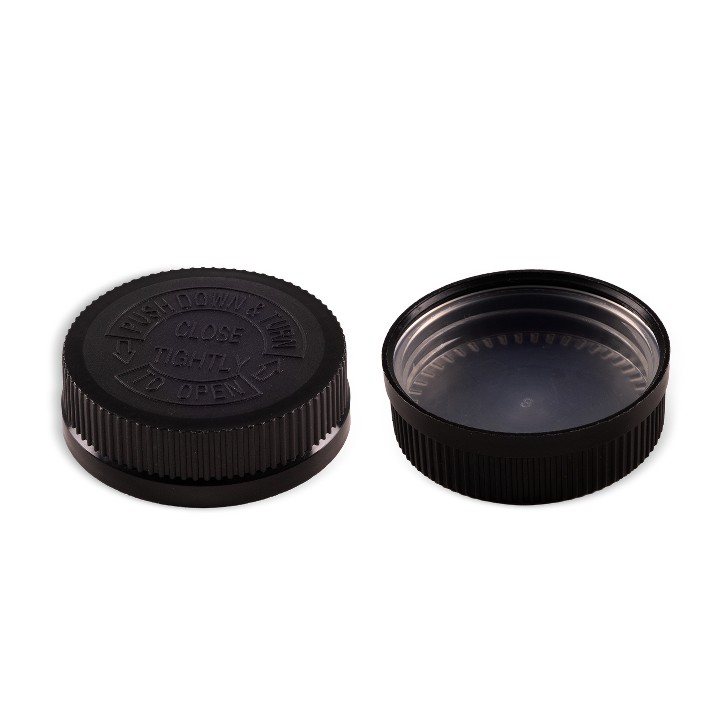 53-400 Child Resistant Black PP Cap With Liner