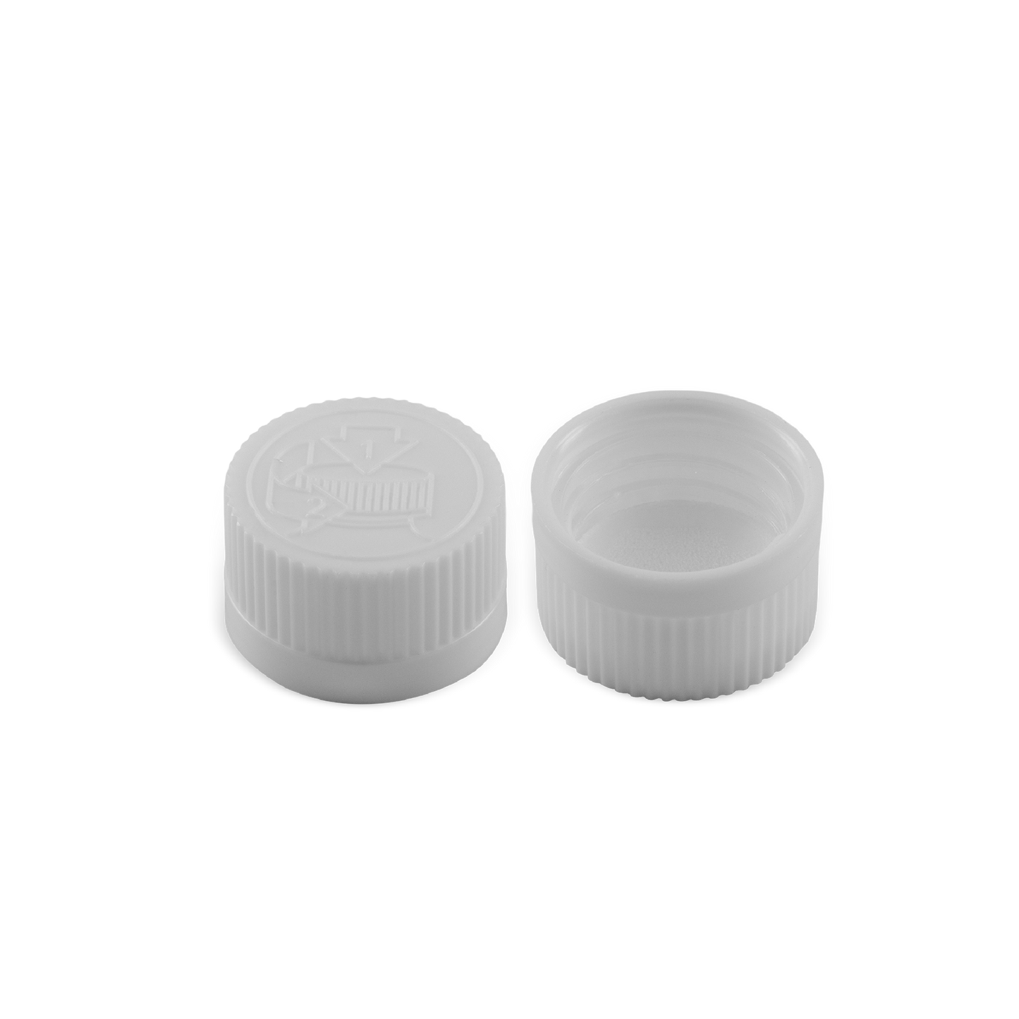 20-400 Child Resistant White PP Cap with PE Liner