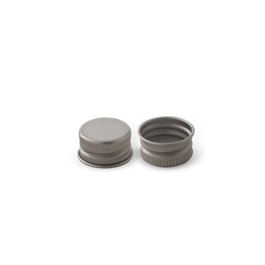 18-400 Silver Aluminum Cap with PE Liner - Sample