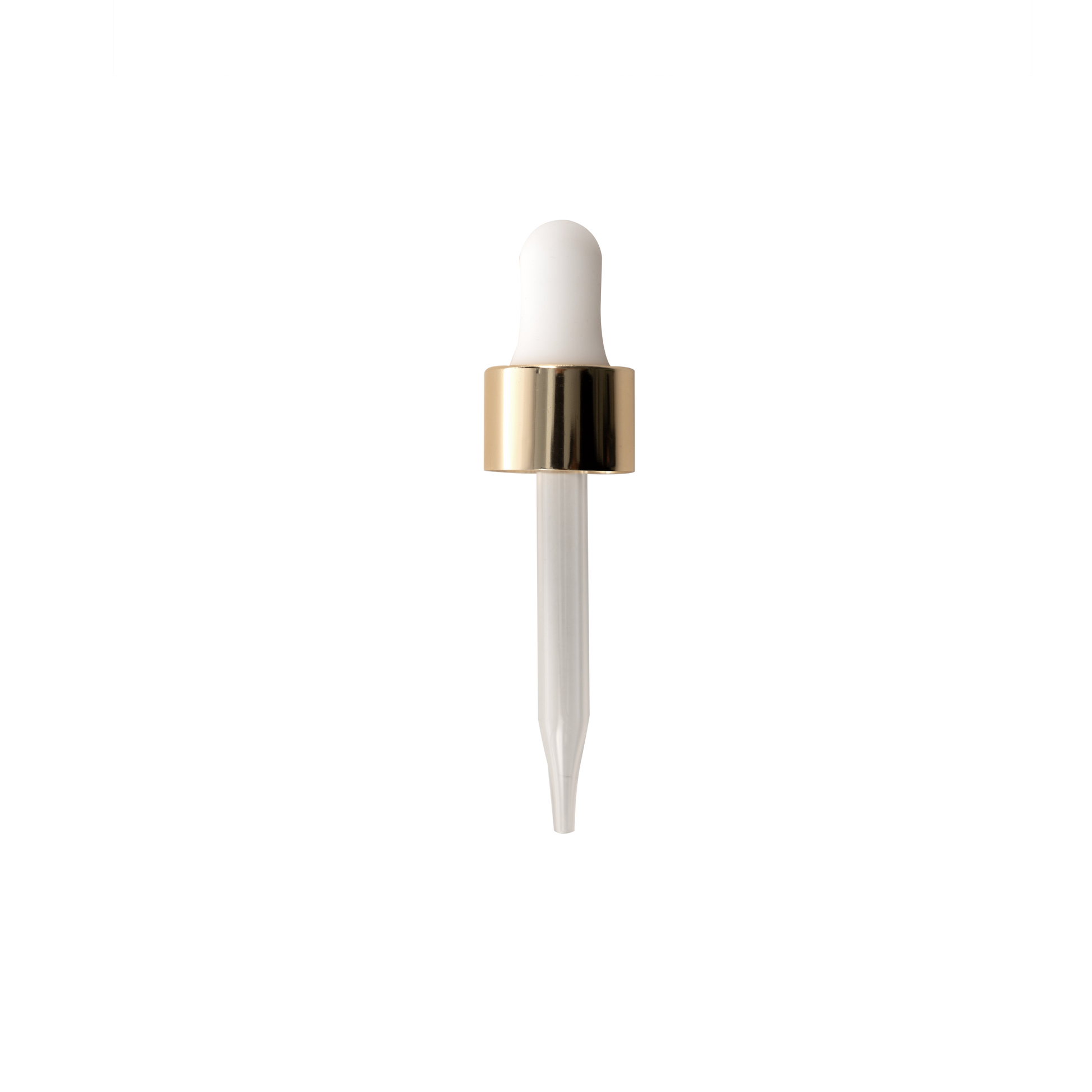 20-400 Gold Dropper With Rubber Bulb And Glass Pipette (FITS 1 oz)