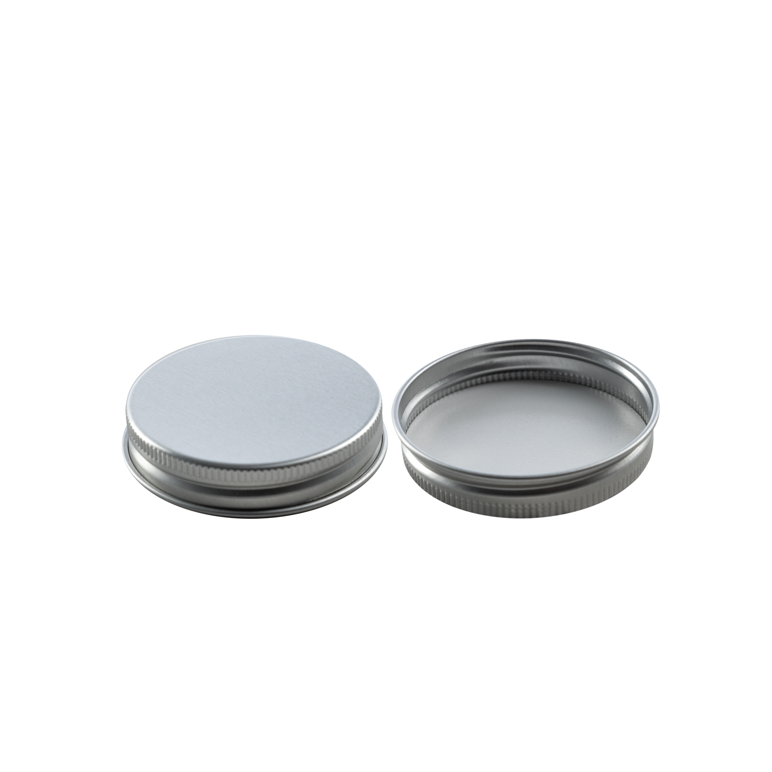 53-400 Silver Aluminum Lid With PE Liner - Sample