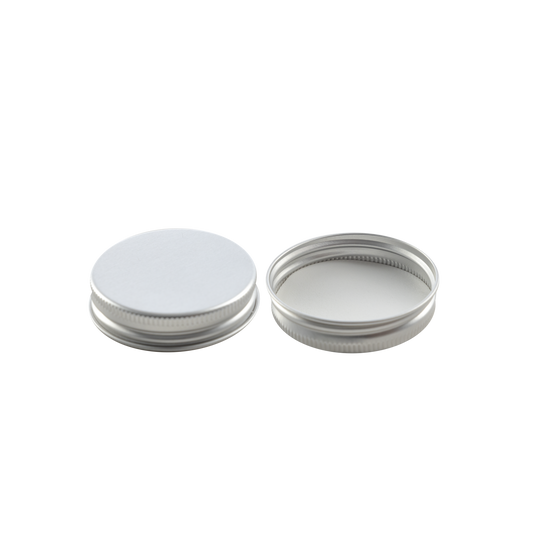 48-400 Silver Aluminum Lid With PE Liner - Sample