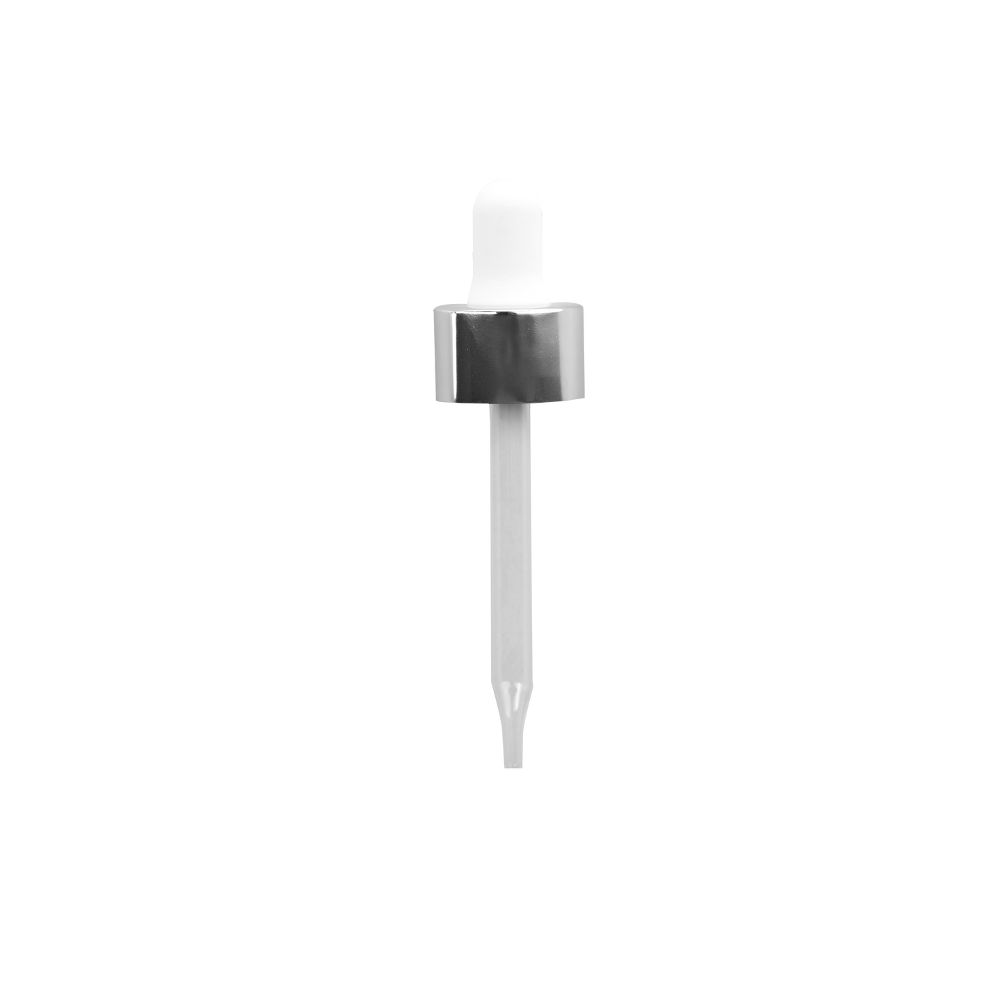 20-400 Silver Dropper With Rubber Bulb And Glass Pipette (FITS 2 oz)