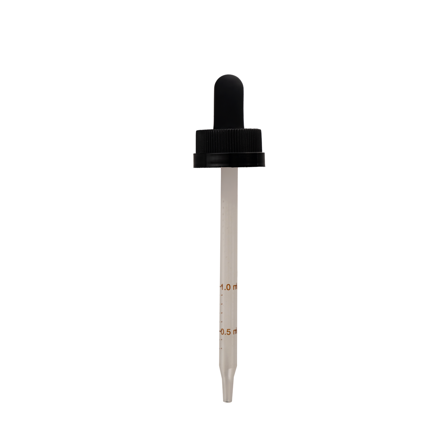 22-400 Child Resistant Black Dropper With Rubber Bulb And Glass Pipette (FITS 4 oz)