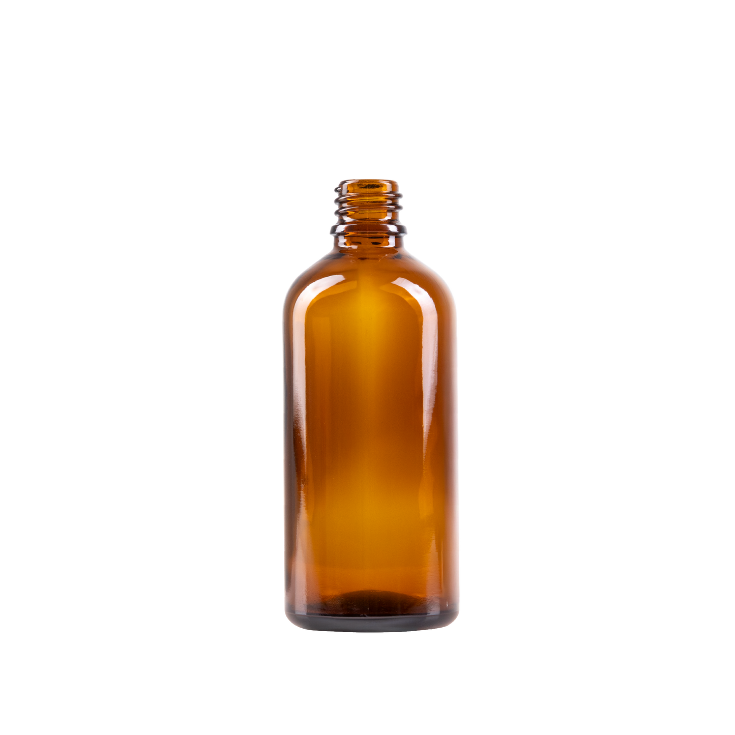 100 ml Amber Glass Euro Bottle DIN 18 Neck Finish