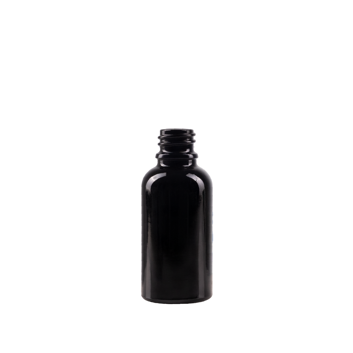30 ml Black UV Glass Euro Bottle DIN 18 Neck Finish