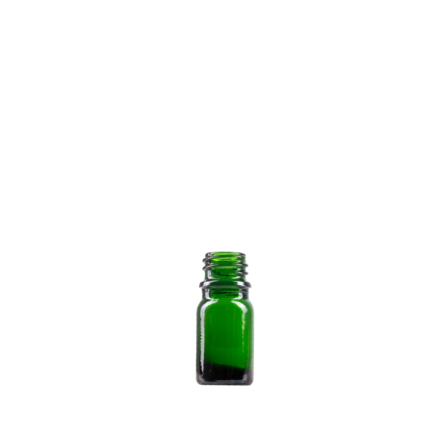 5 ml Green Glass Euro Bottle DIN 18 Neck Finish