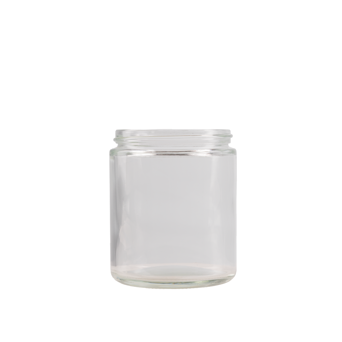 8 oz Clear Glass Straight-Sided Jar 71-410 Neck Finish