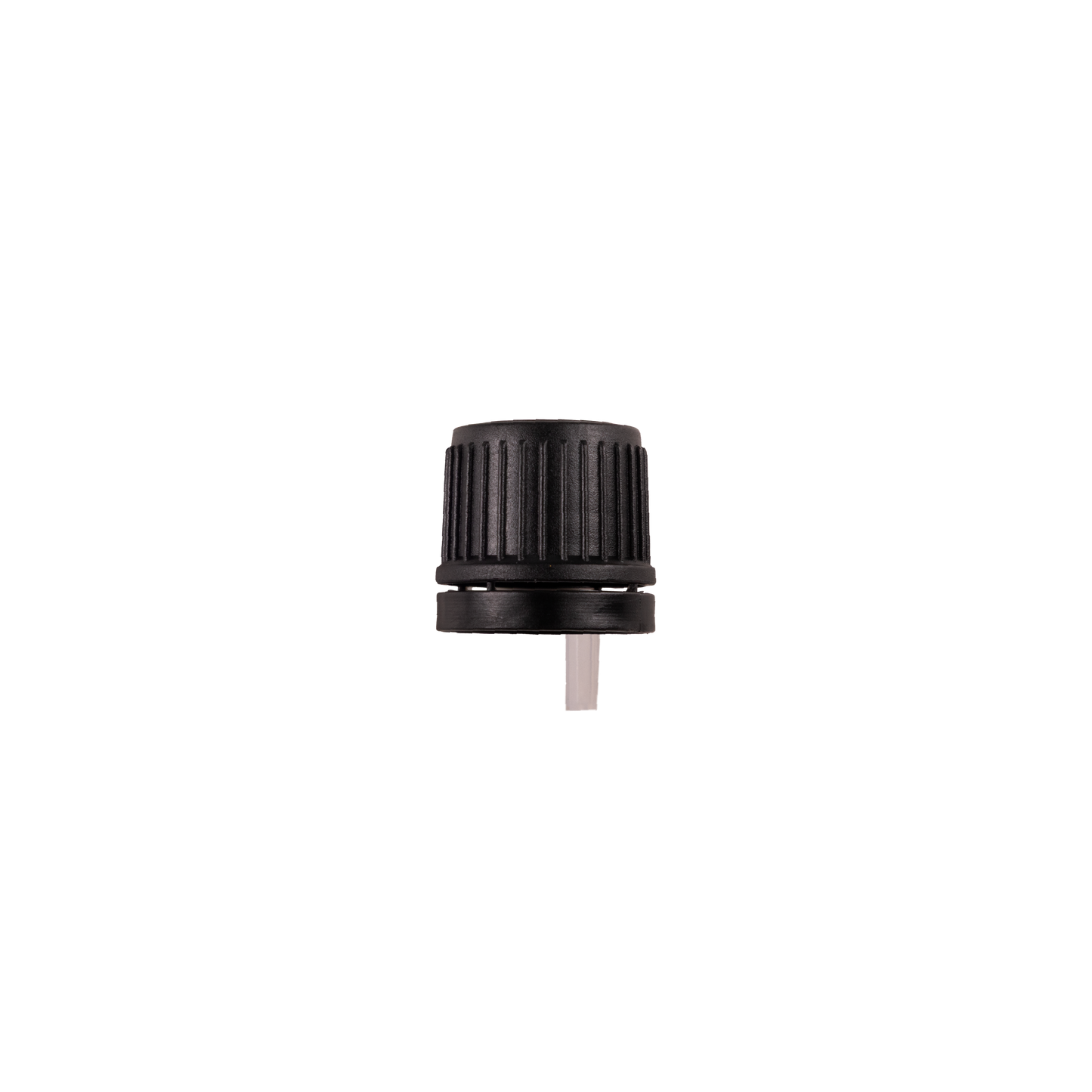 DIN 18 Black HDPE Tamper Evident Dropper Cap