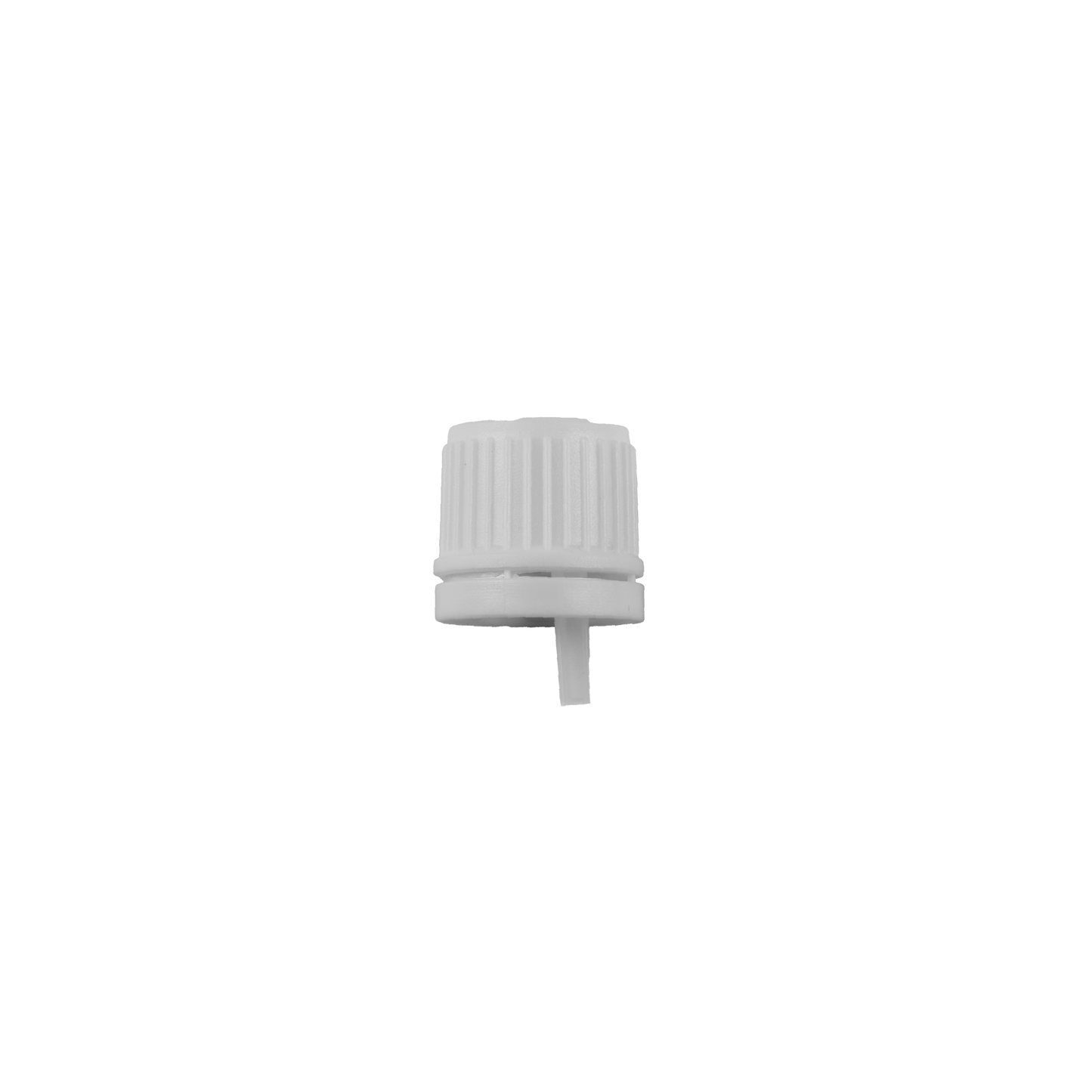 DIN 18 White HDPE Tamper Evident Dropper Cap