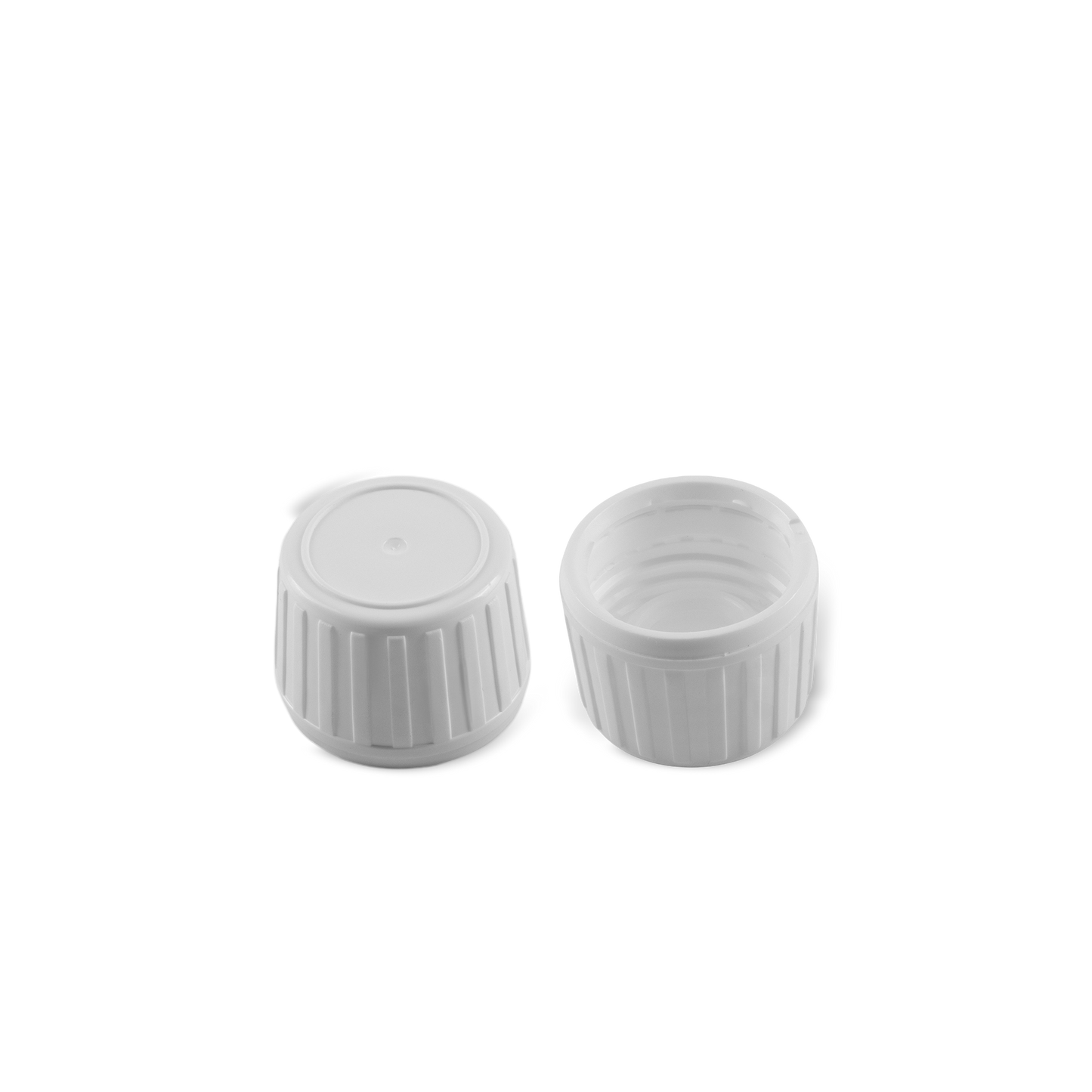 DIN 28 White PP Cap With Liner