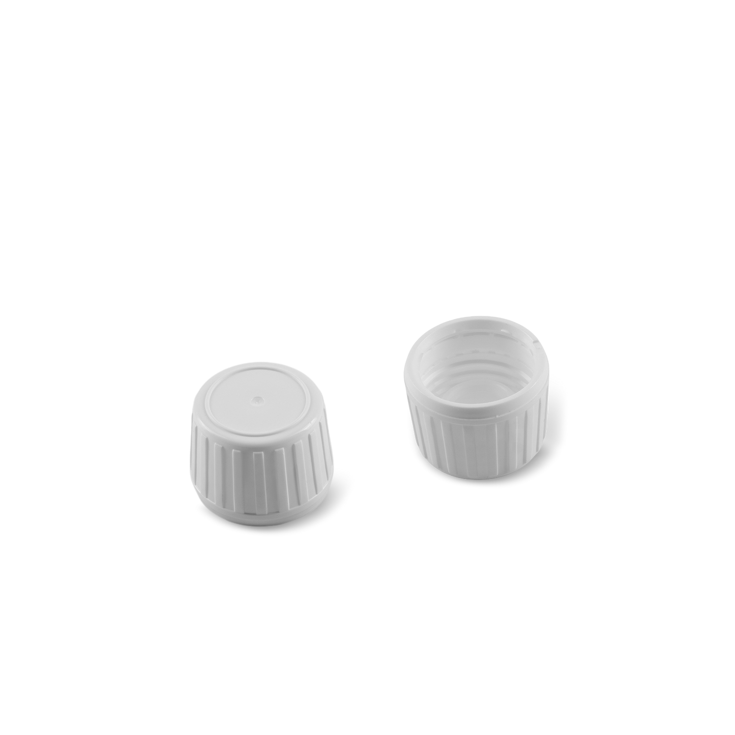 DIN 28 White PP Cap With Liner