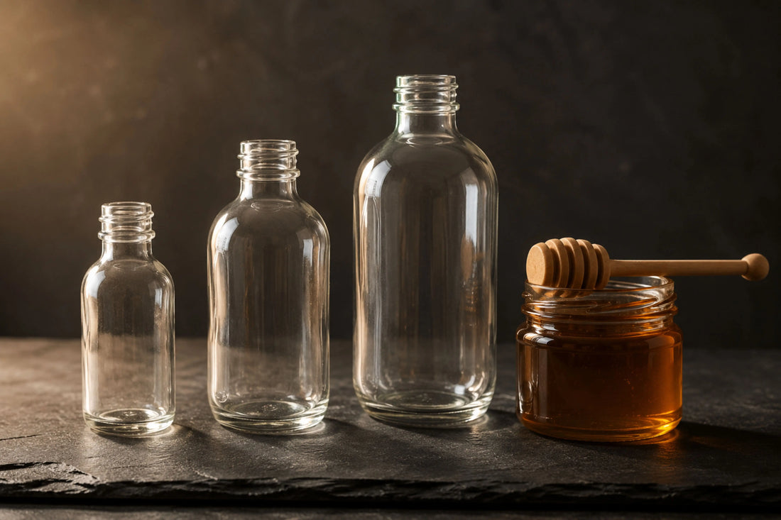 Glass Bottles for Hot Sauce, Honey, and Specialty Food Brands
