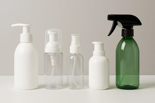 diffrerent types of pump bottles