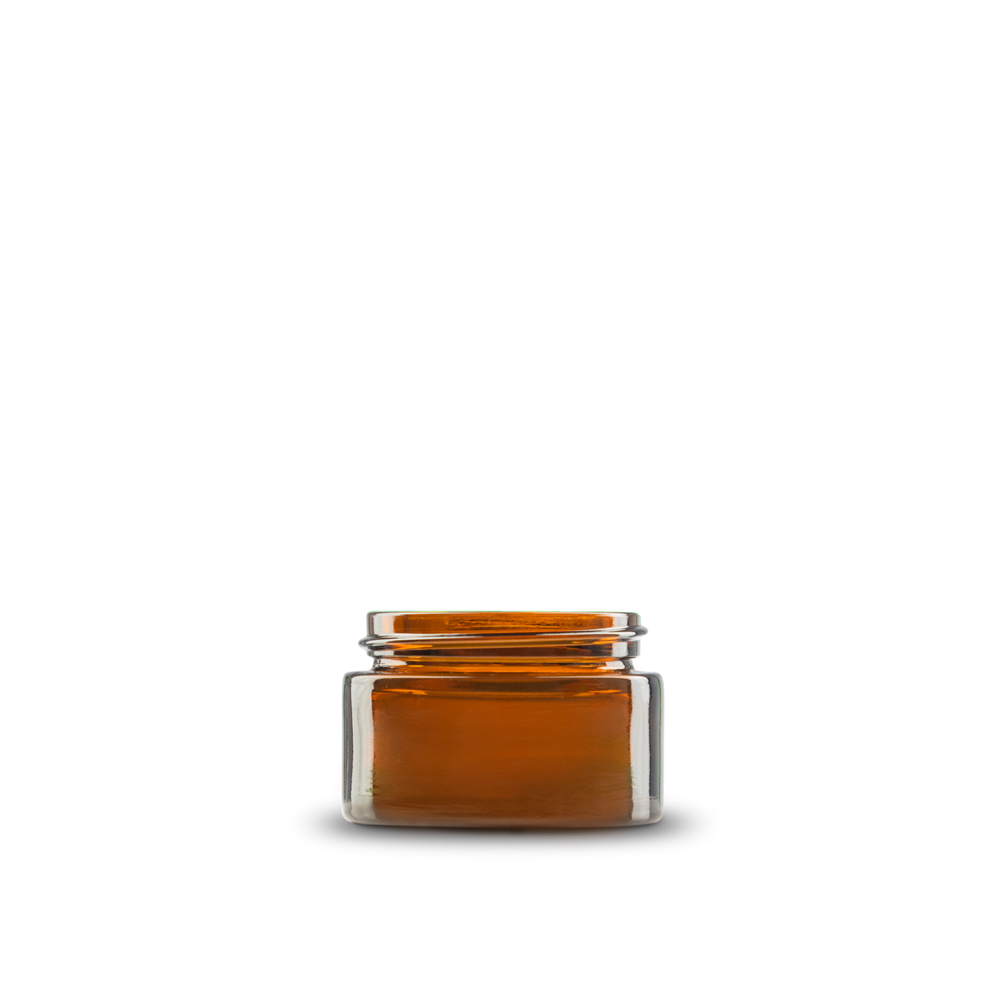 0.5 oz Amber Glass Cylinder Low-Profile Jar 41-400 Neck Finish - 24 Pack