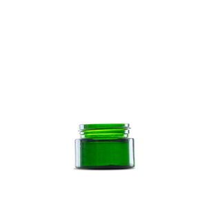 0.5 oz Green Glass Cylinder Low-Profile Jar 41-400 Neck Finish