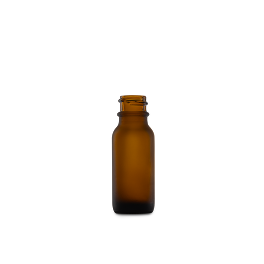 Amber glass bottle