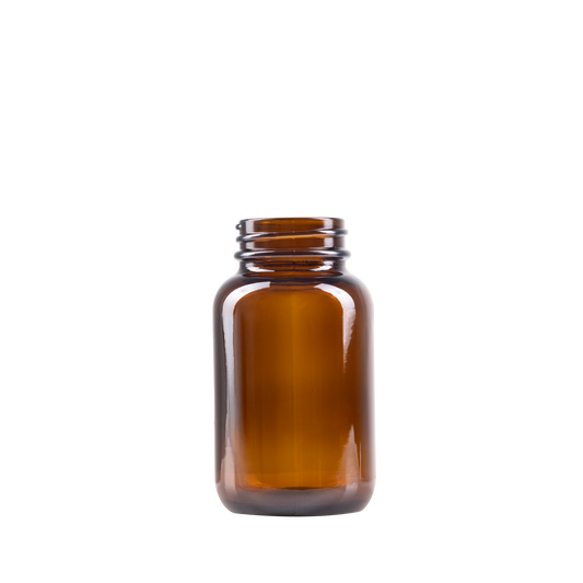 120 ml Amber Glass Packer Bottle 38-400 Neck Finish