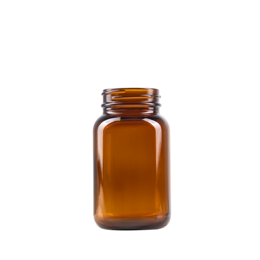 150 ml Amber Glass Packer Bottle 45-400 Neck Finish