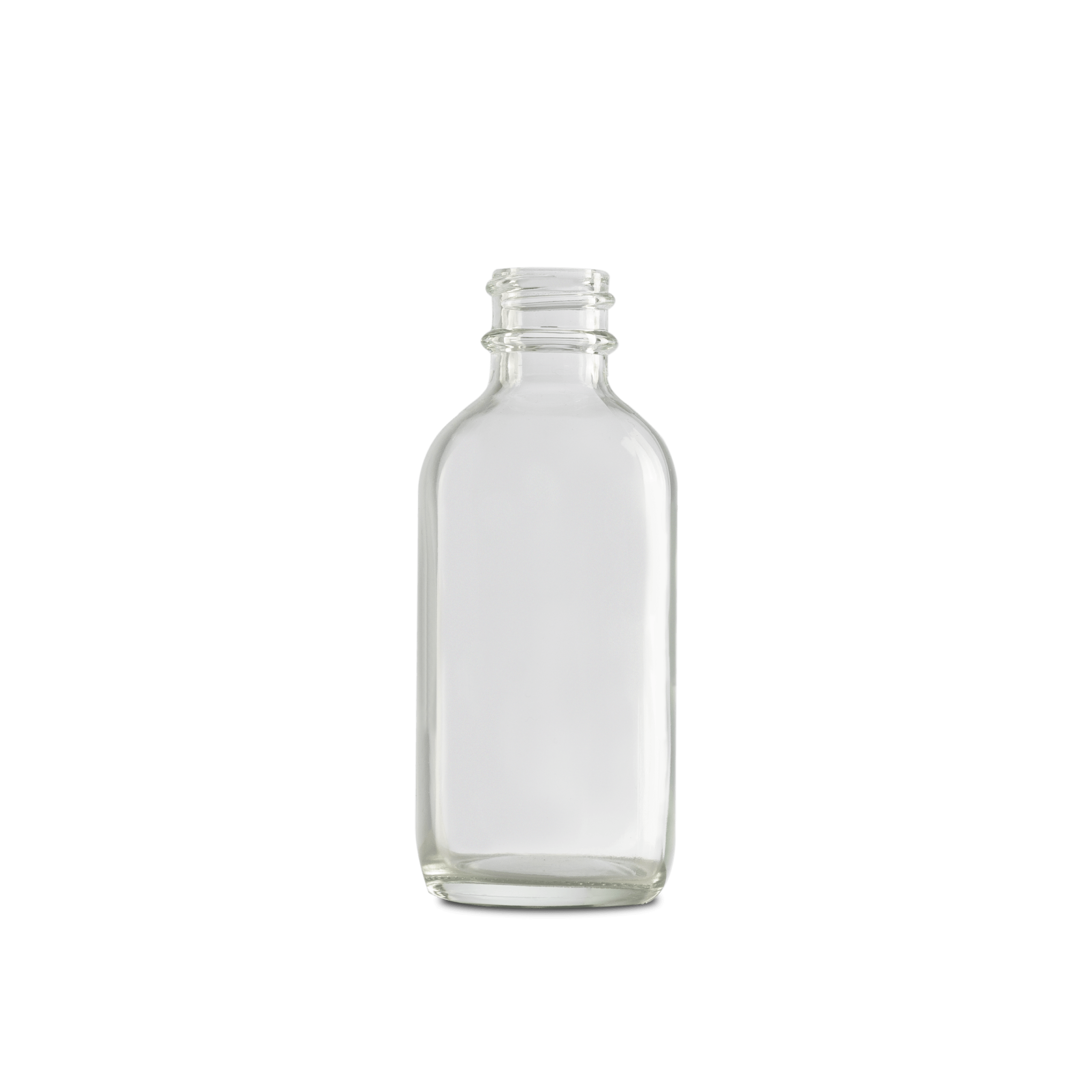 ANANDA 144-Pack 1oz (30ml) Clear Boston Round Glass Bottles With Caps