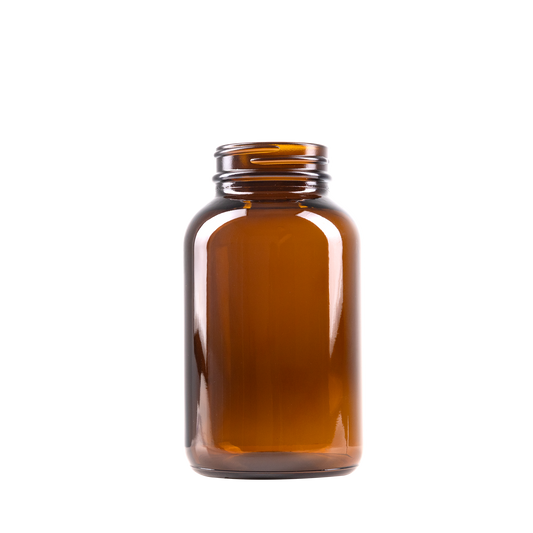 250 ml Amber Glass Packer Bottle 45-400 Neck Finish