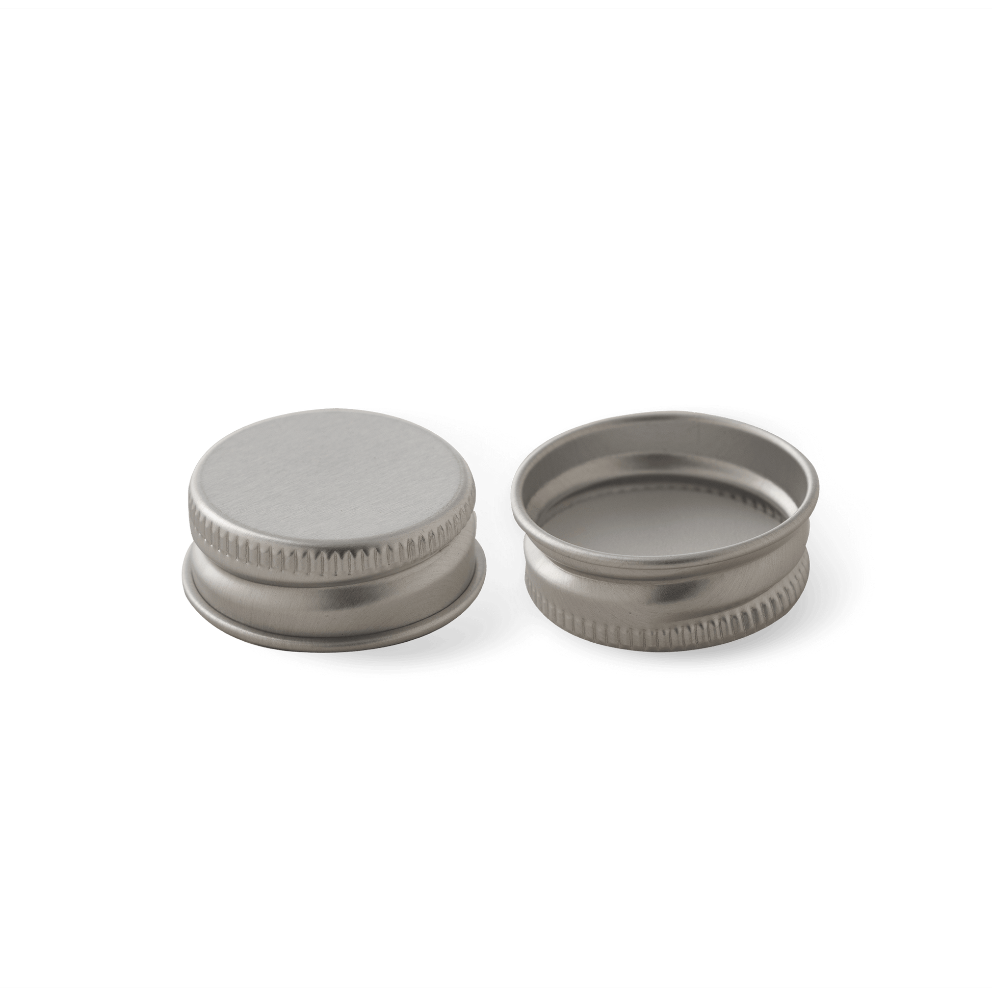 28-400 Silver Aluminum Cap with PE Liner (Fits 8 oz)