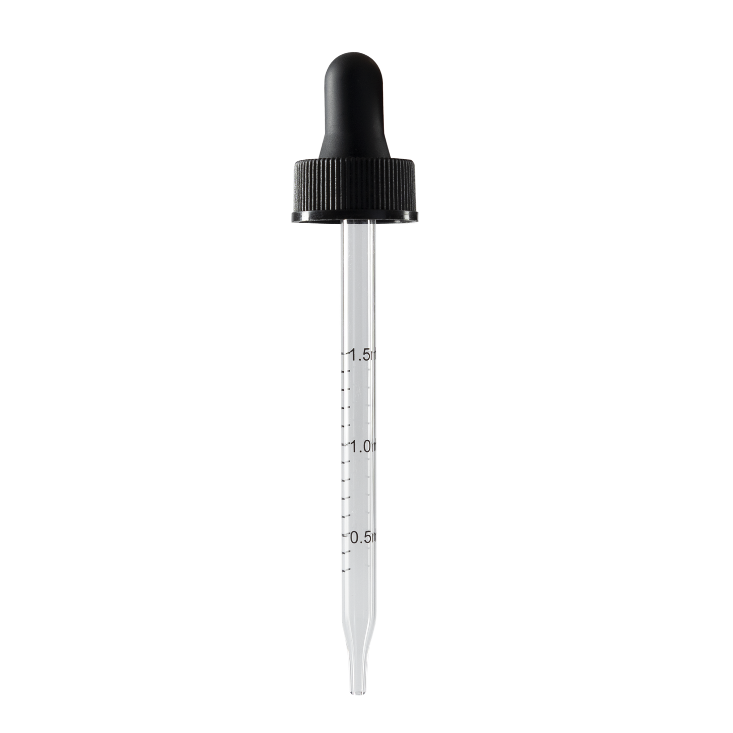 22-400 Black Dropper With Rubber Bulb And Glass Pipette - Sample