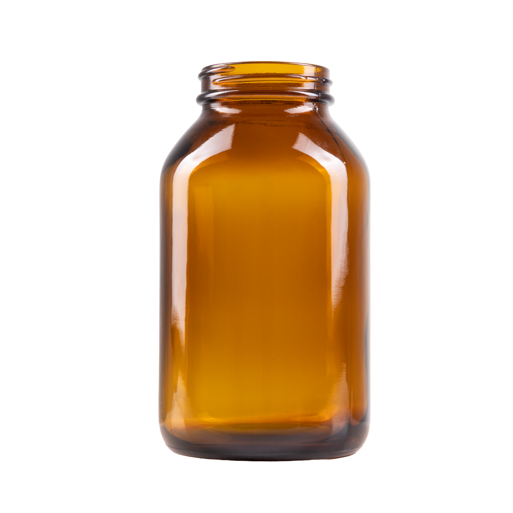 400 ml Amber Glass Packer Bottle 53-400 Neck Finish
