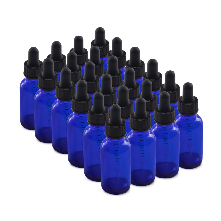Glass Dropper Bottles | Black Droppers | The Bottle Depot