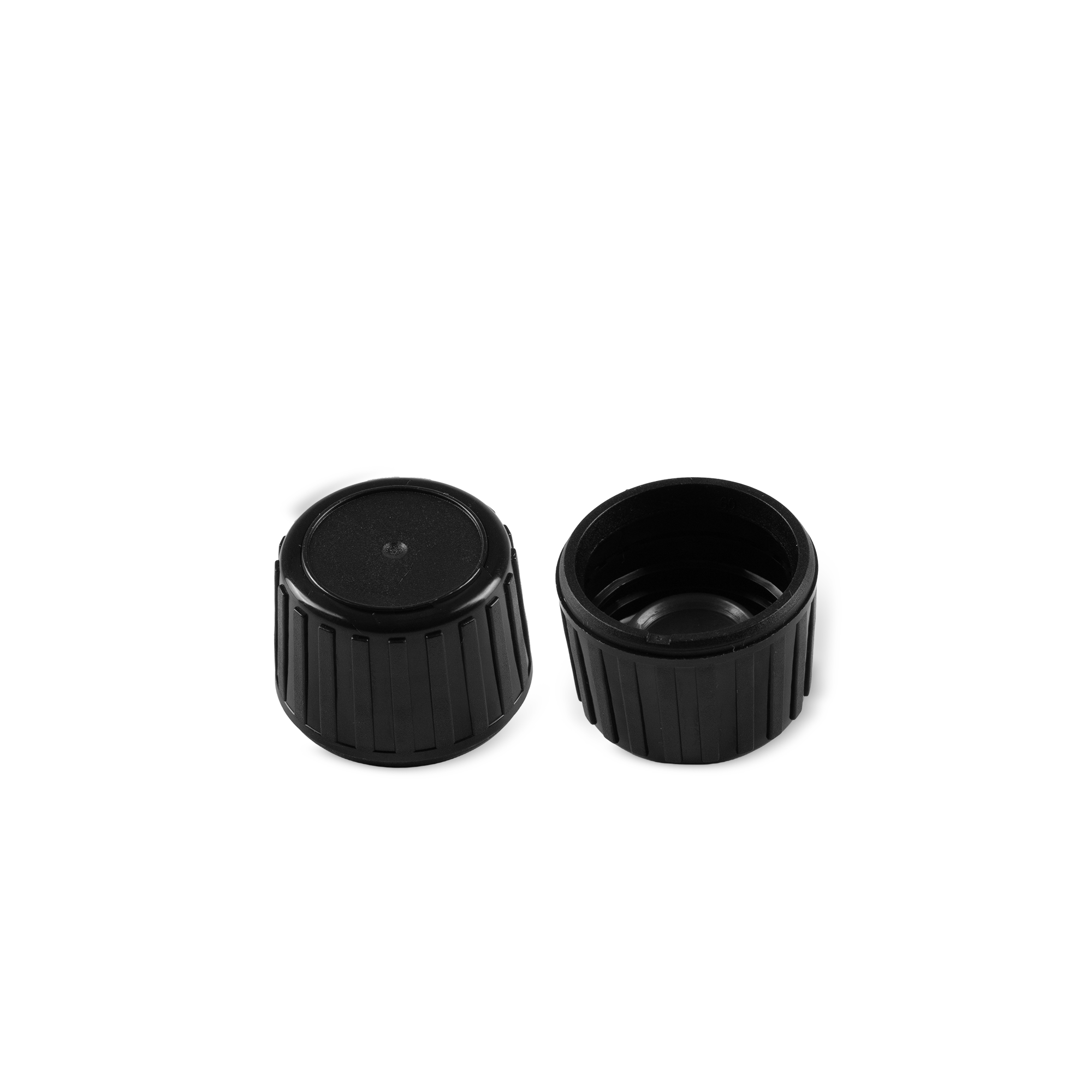DIN 28 Black PP Cap With Liner