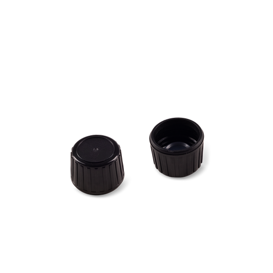 DIN 28 Black PP Cap With Liner