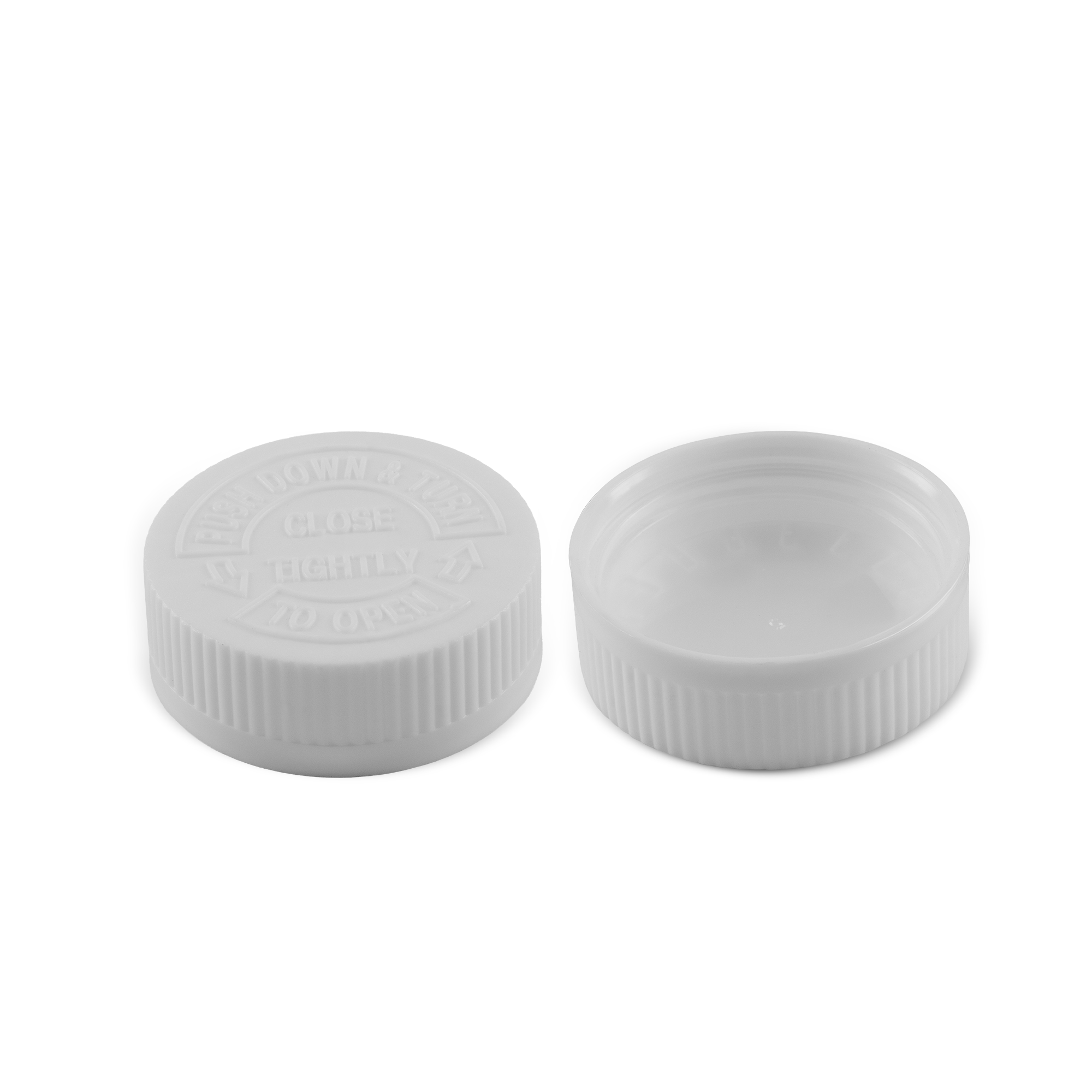 45-400 Child Resistant White PP Cap With Liner