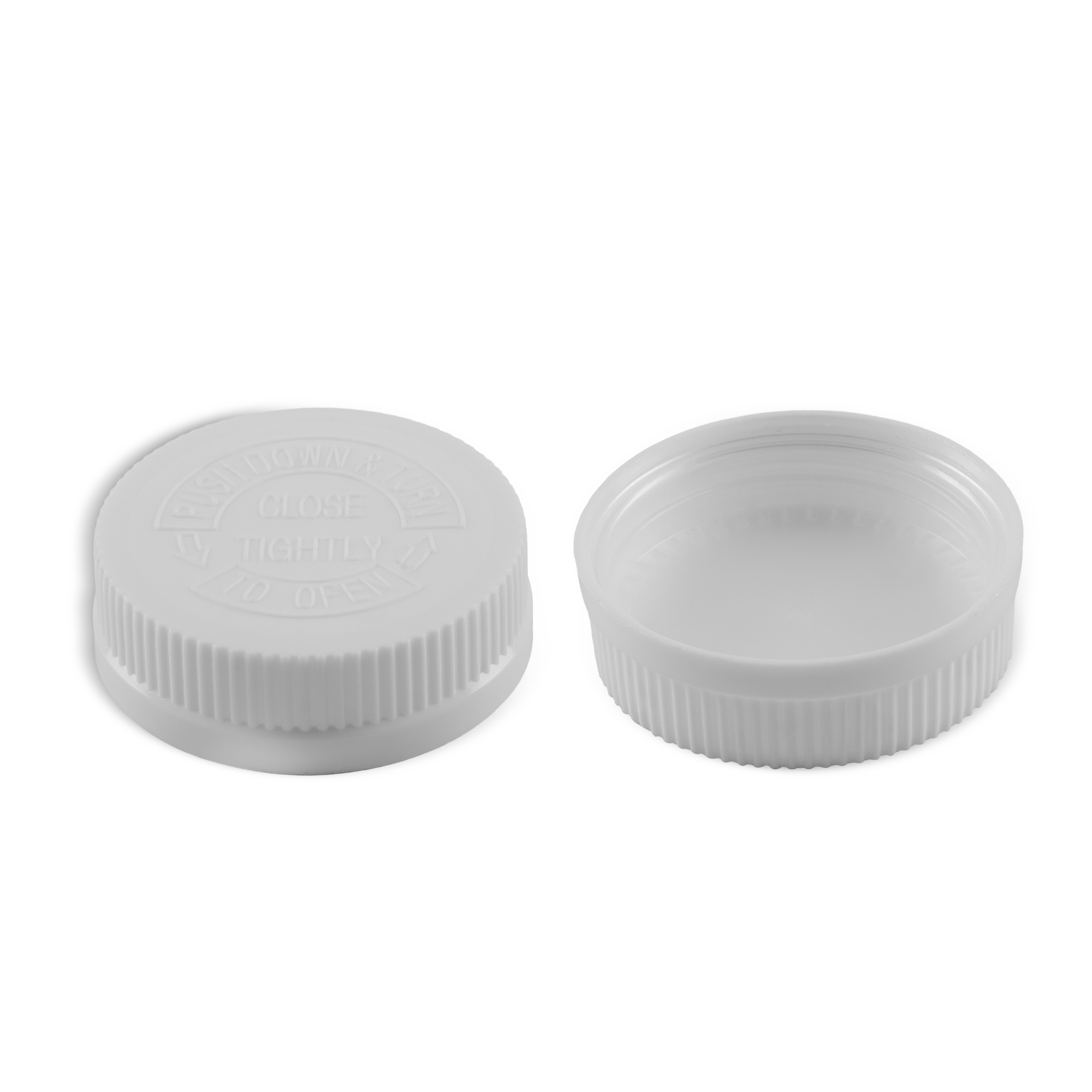 53-400 Child Resistant White PP Cap With Liner