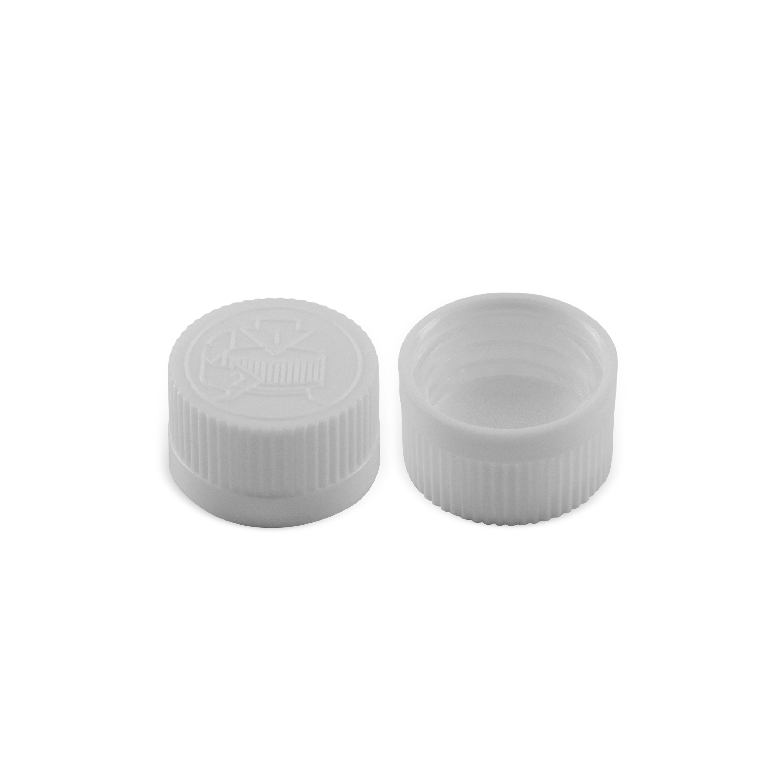 20-400 Child Resistant White PP Cap with PE Liner