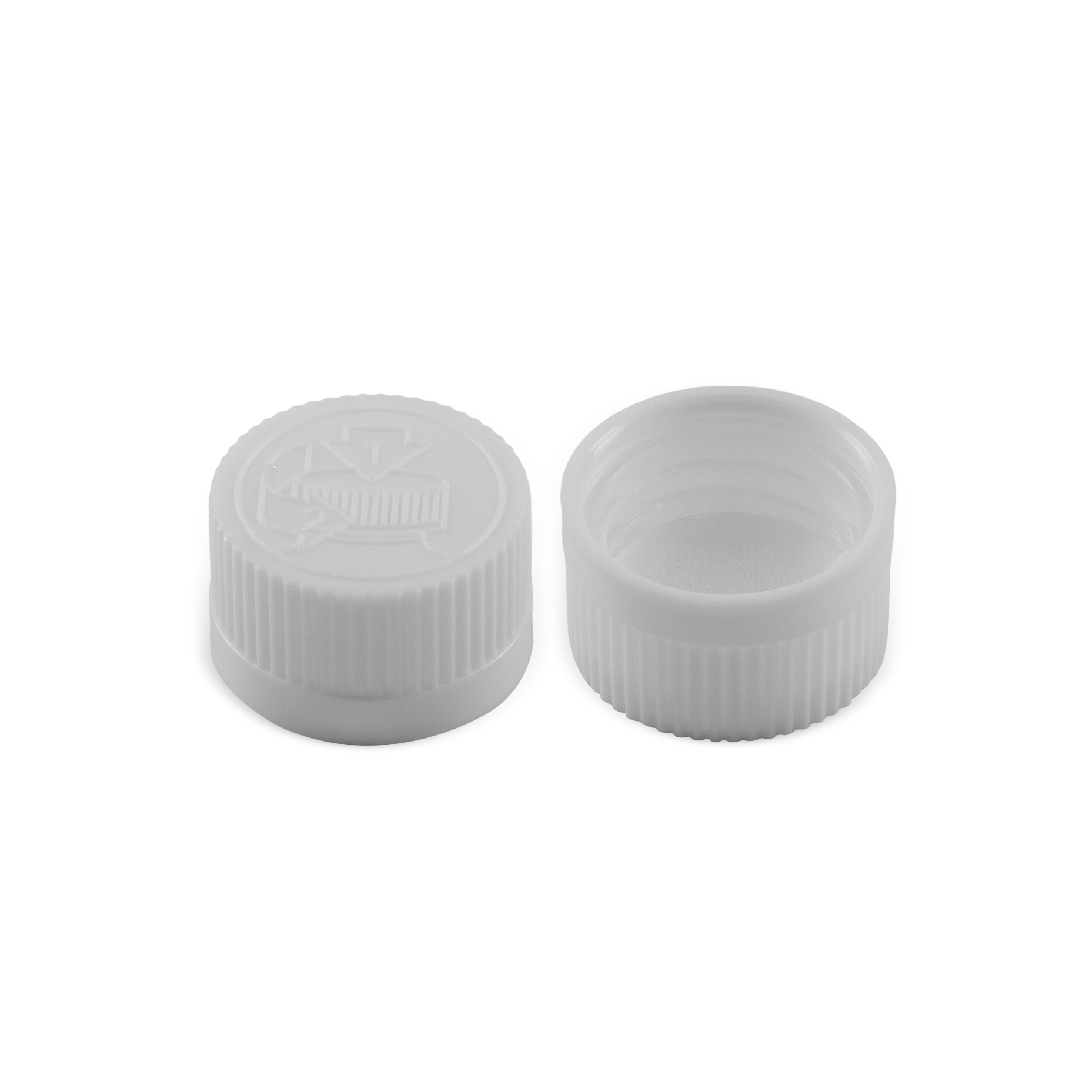 28-400 Child Resistant White PP Cap with PE Liner