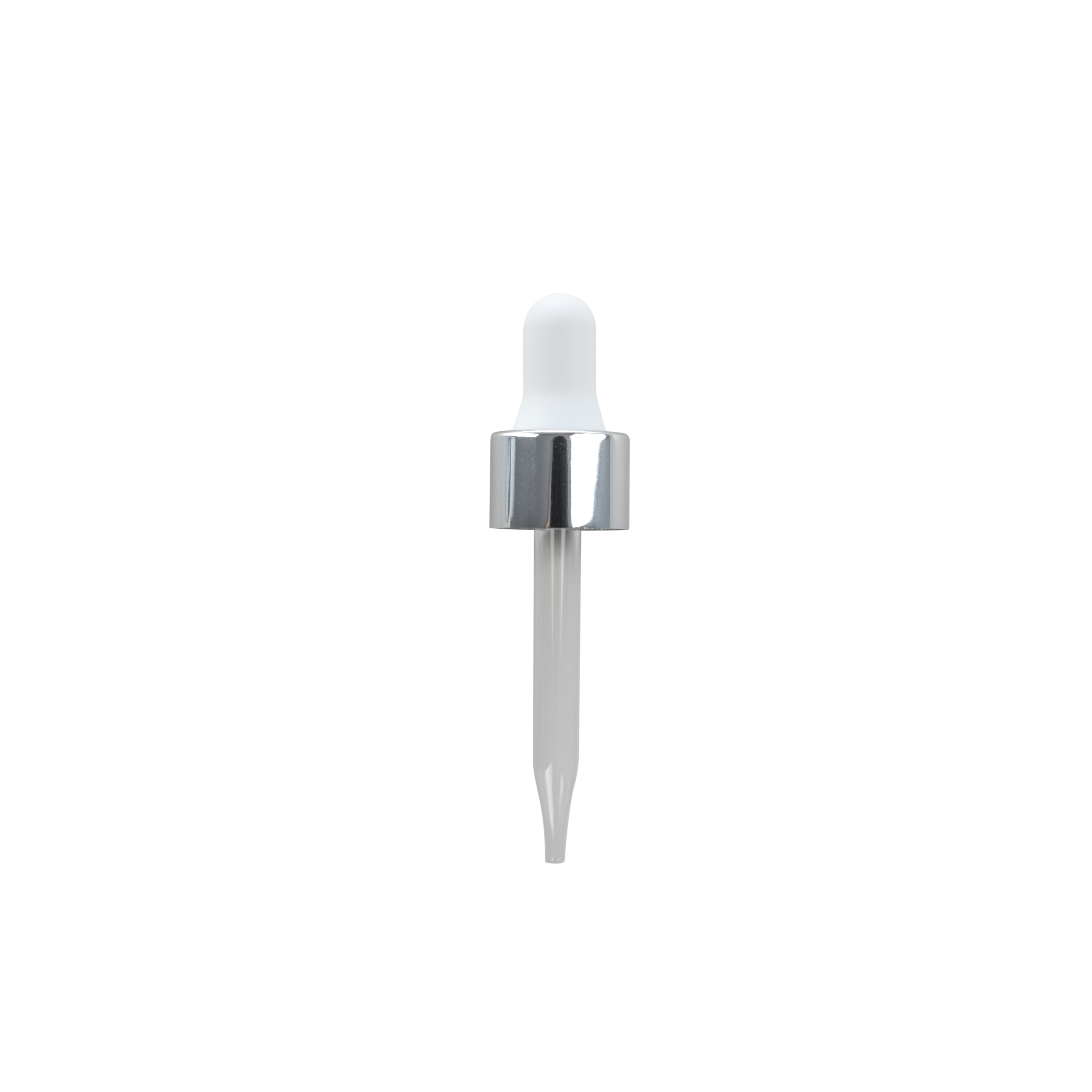 18-400 Silver Dropper With Rubber Bulb And Glass Pipette