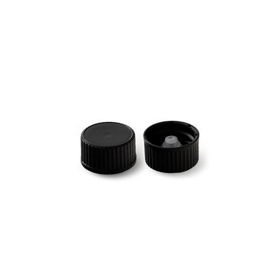 18-400 Black PP Cap with Polycone Liner