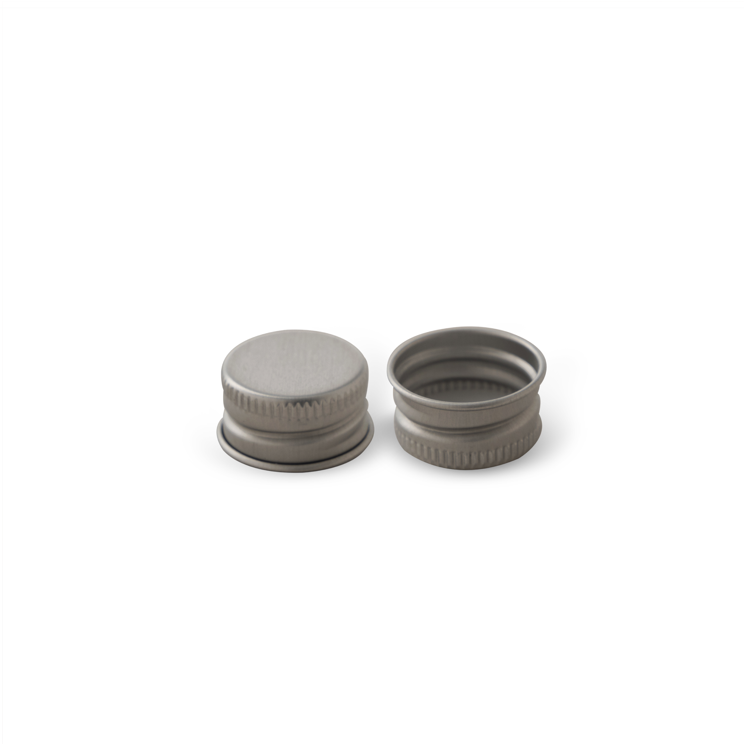 18-400 Silver Aluminum Cap with PE Liner