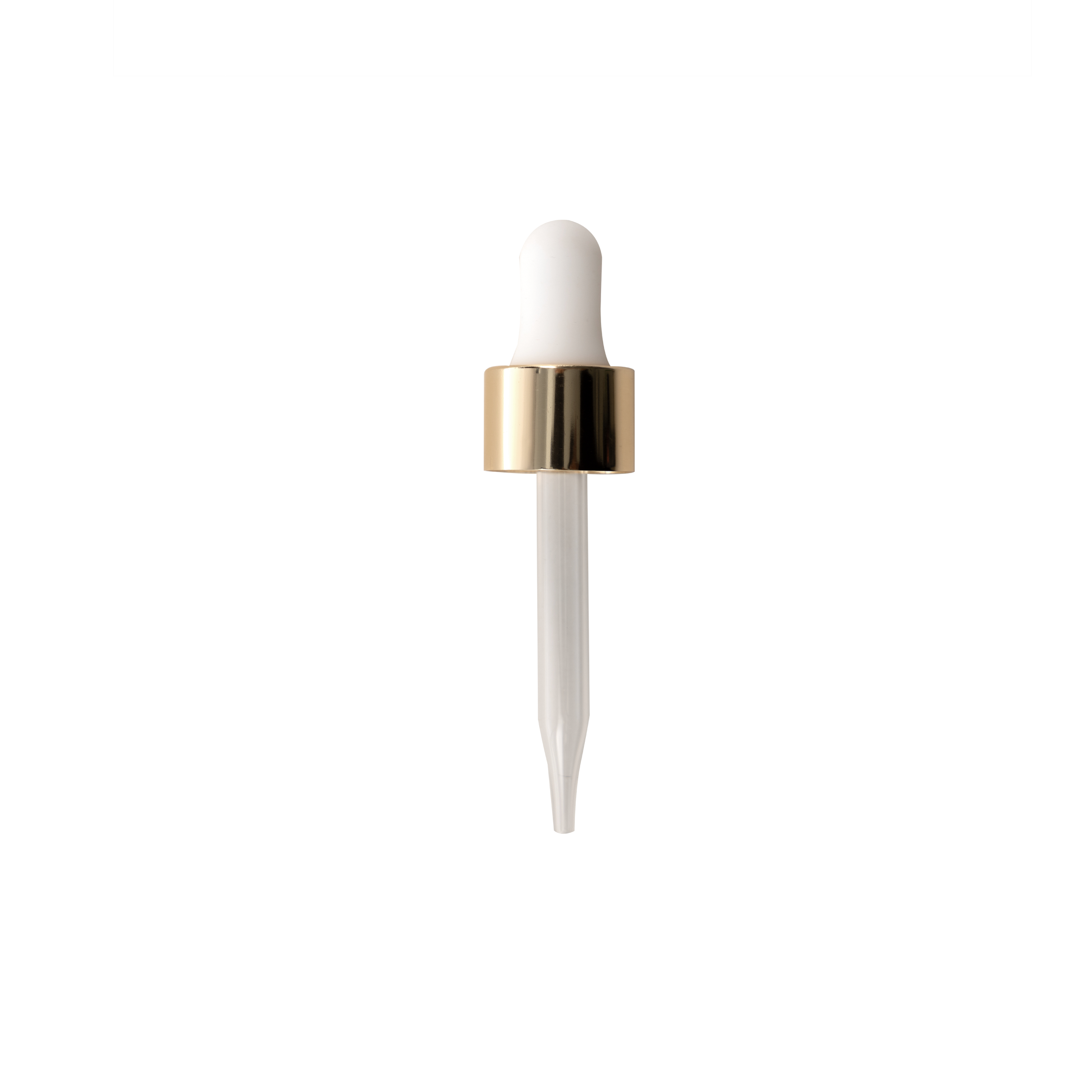 20-400 Gold Dropper With Rubber Bulb And Glass Pipette