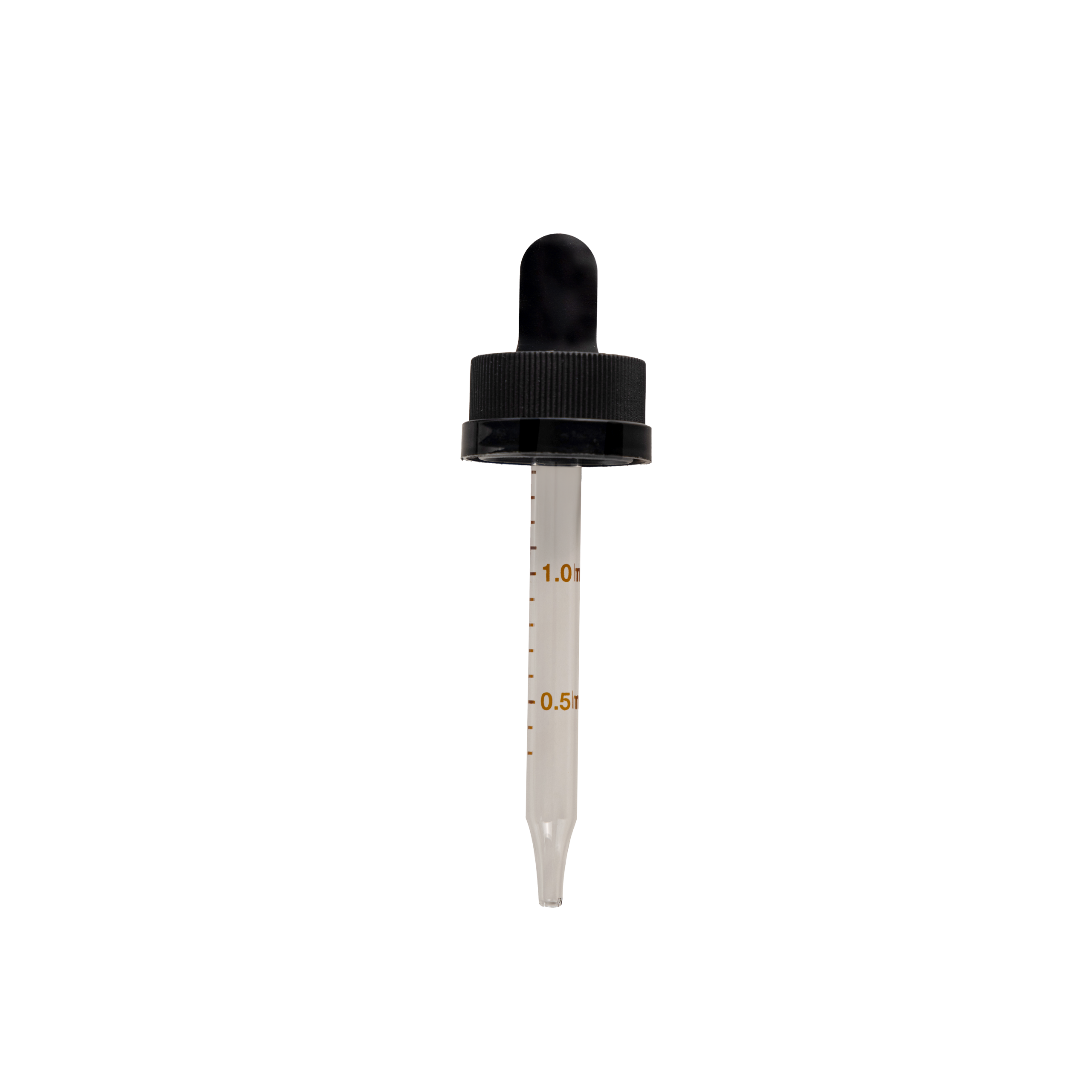 20-400 Child Resistant Black Dropper With Rubber Bulb And Glass Pipette - Sample