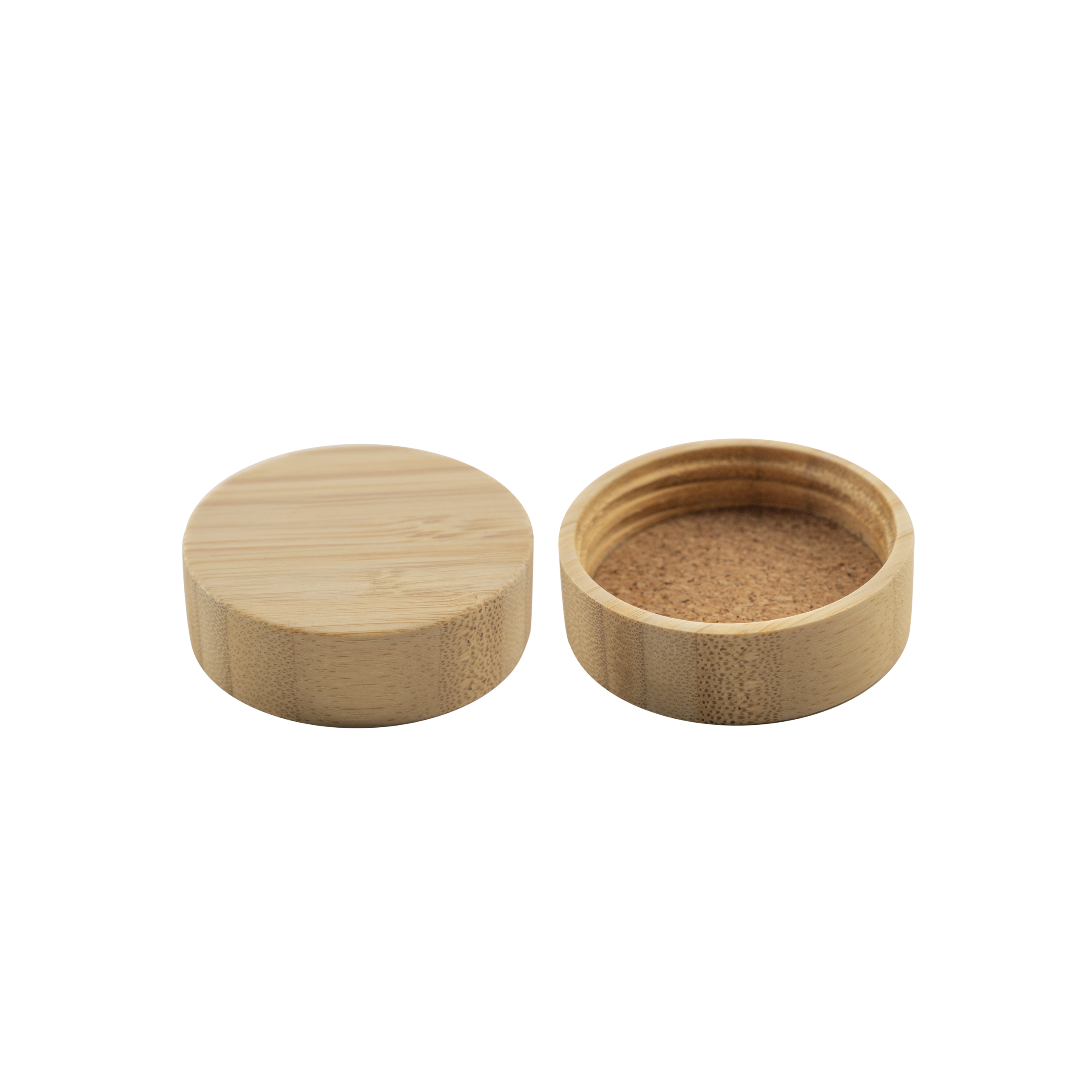 48-400 Bamboo Lid With Cork Liner - Sample