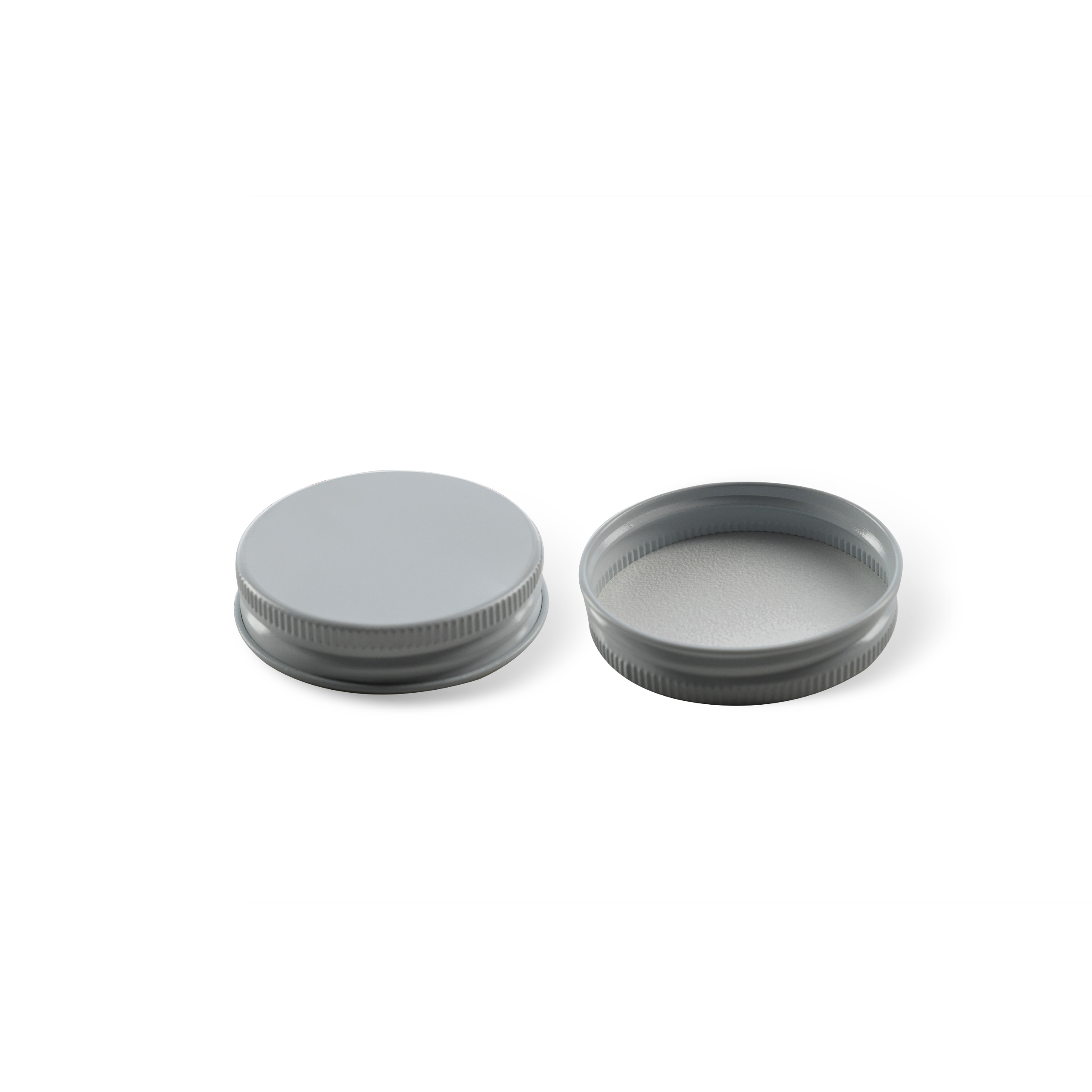 48-400 White Aluminum Lid With PE Liner - Sample