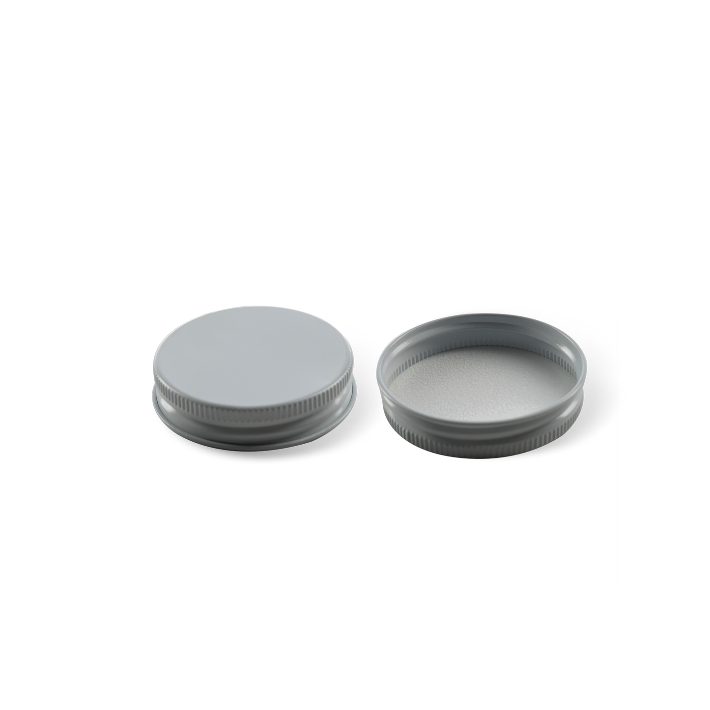 48-400 White Aluminum Lid With PE Liner - Sample