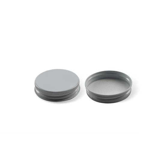 48-400 White Aluminum Lid With PE Liner - Sample