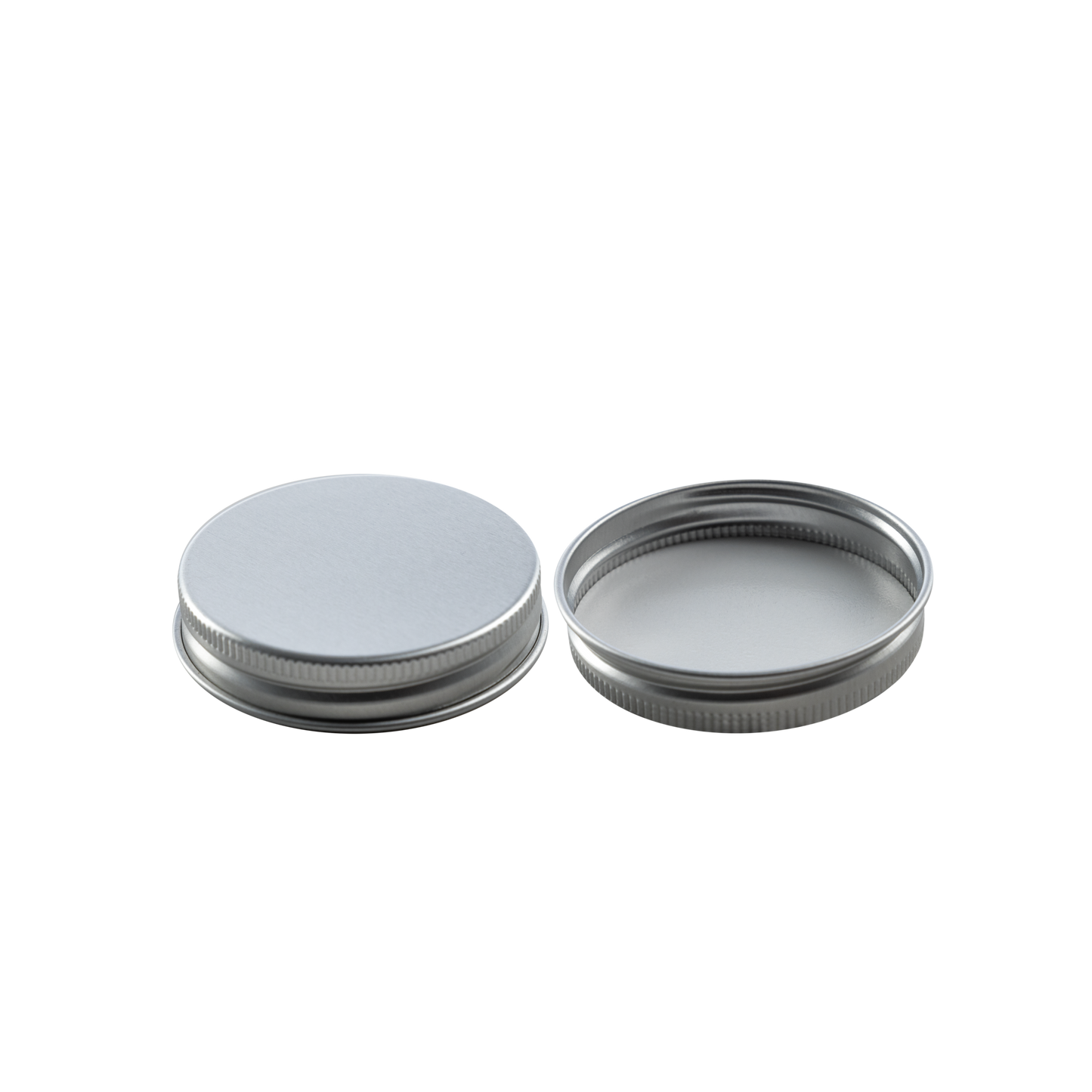 53-400 Silver Aluminum Lid With PE Liner - 24 Pack