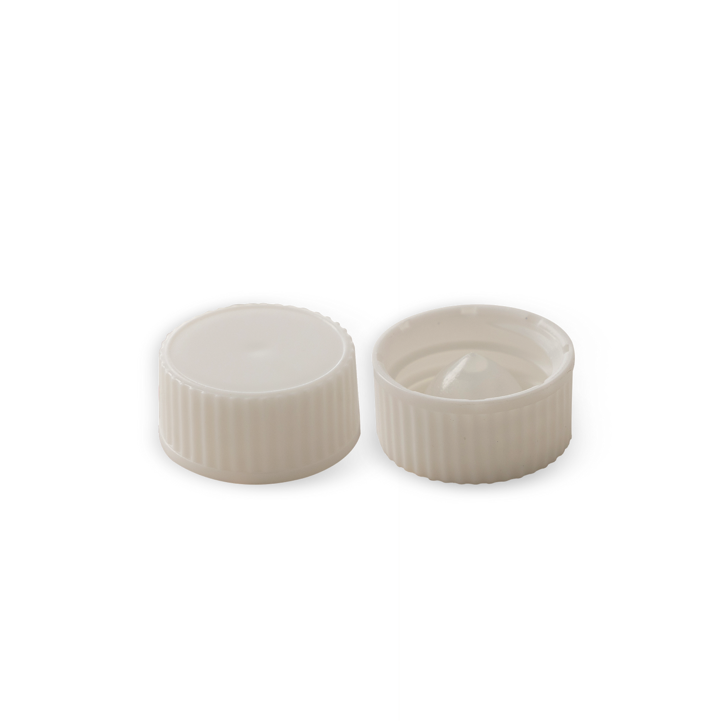 20-400 White PP Cap with Polycone Liner